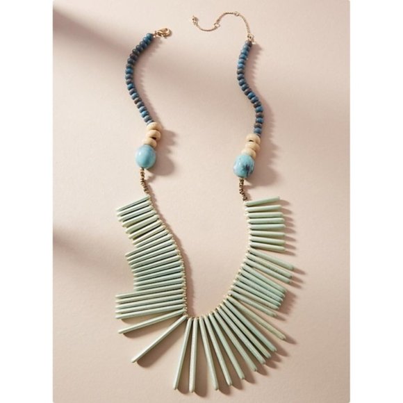 Anthropologie Jewelry - 🌹3XHP🌹 Azure Sky Bib Necklace NWT